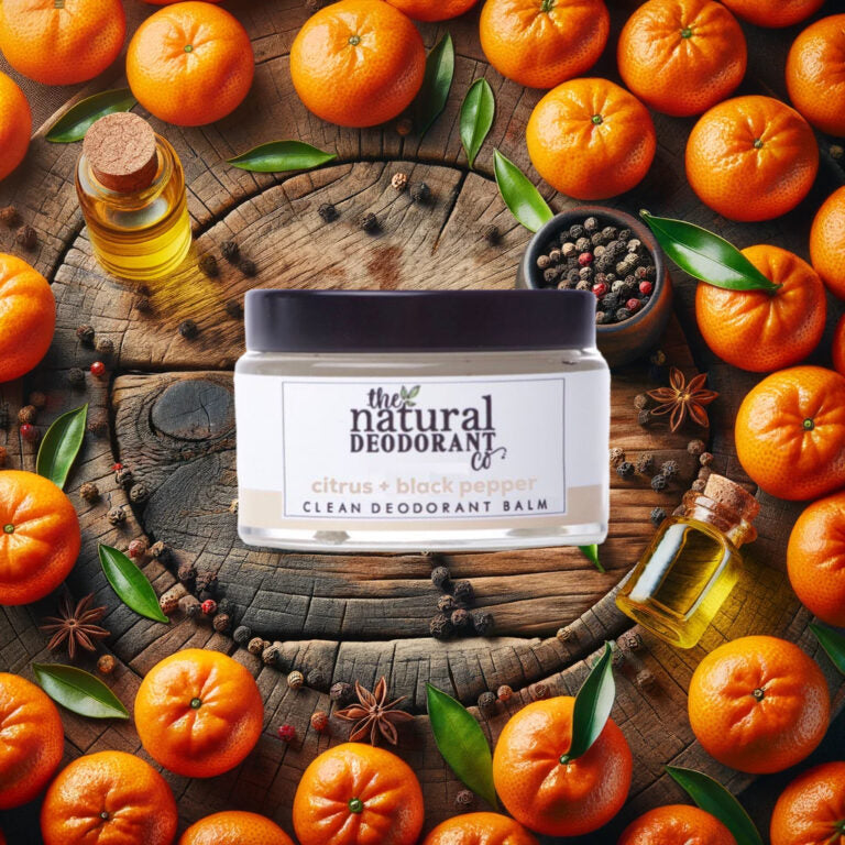 Clean Deodorantbalsem Citrus + Black Pepper 55gr - The Natural Deo Co