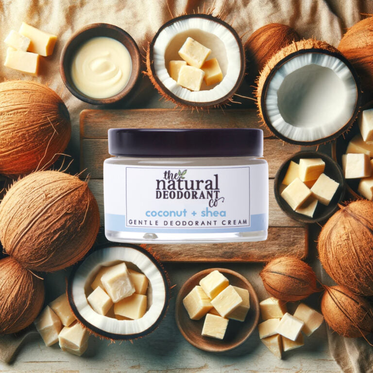 Gentle Deodorantcrème Coconut + Shea (Unscented) | 55g - The Natural Deo Co