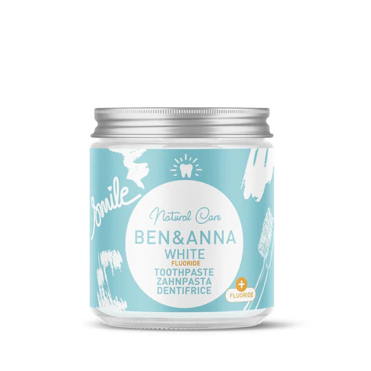 Toothpaste 4 Varieties, Glass Jar | Ben&Anna, 100ml